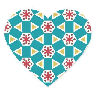 Geometric 230614 (01) heart sticker