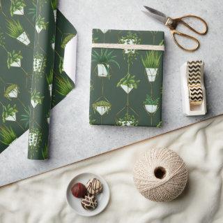 Geometric Hanging Houseplant Pattern