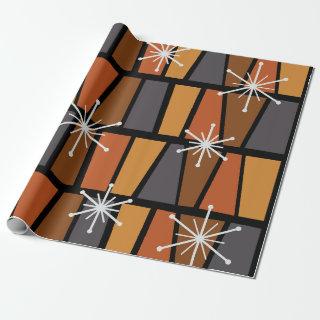 Geometric MCM Abstract Burnt Orange