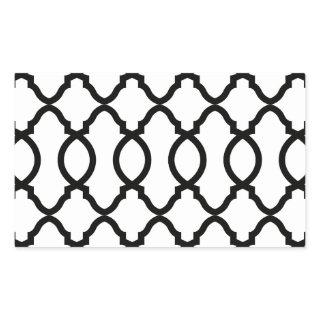 Geometric Pattern Lattice  Rectangular Sticker