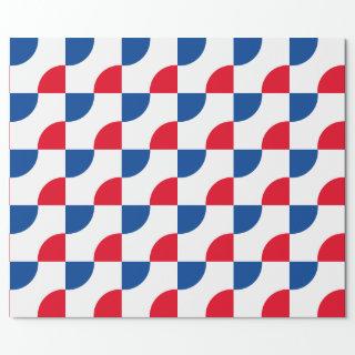 Geometric Patterns Camouflage Red Blue White Cool