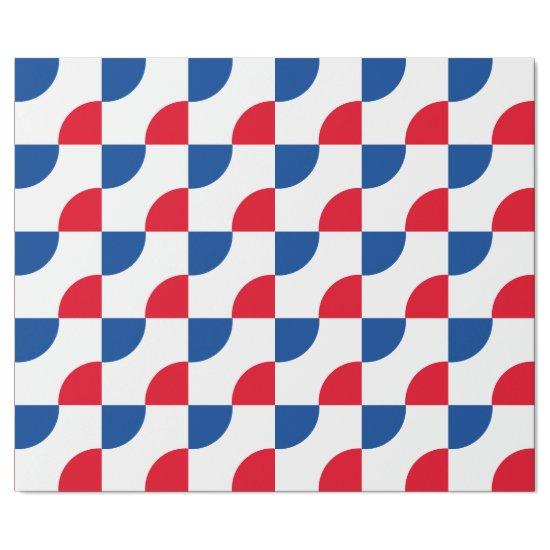 Geometric Patterns Camouflage Red Blue White Cool