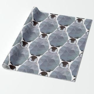 Geometric Penguin Huddle Print