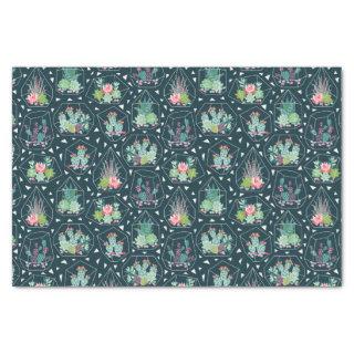 Geometric Succulents Pattern Tissue Paper