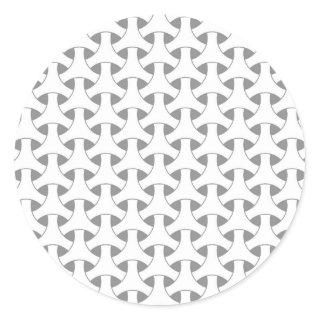 geometric wicker classic round sticker