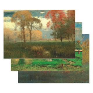 GEORGE INNESS AUTUMN PASTORALS DECOUPAGE  SHEETS