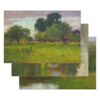 GEORGE INNESS SUMMER PASTORALS DECOUPAGE  SHEETS