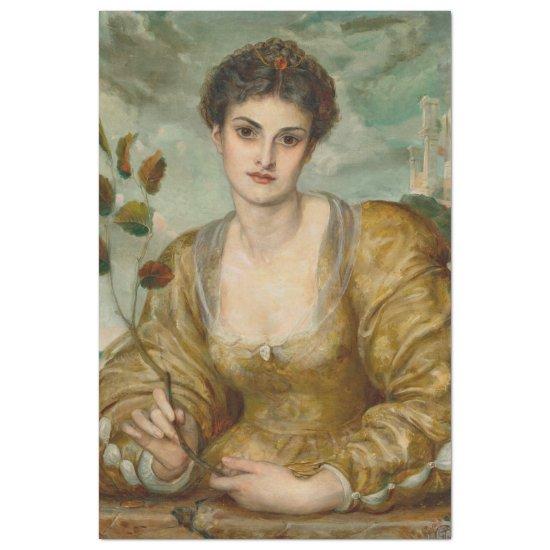 George R. Chapman The Golden Witch Pre-Raphaelite  Tissue Paper