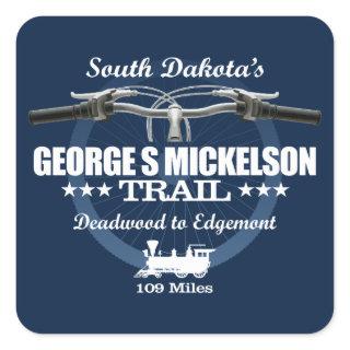 George S Mickelson Trail (H2) Square Sticker