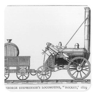 George Stephenson's Locomotive, 'Rocket', 1829 Square Sticker