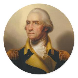 George Washington, First U.S. President Classic Round Sticker