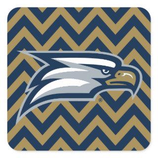 Georgia Southern University  Chevron Pattern Square Sticker