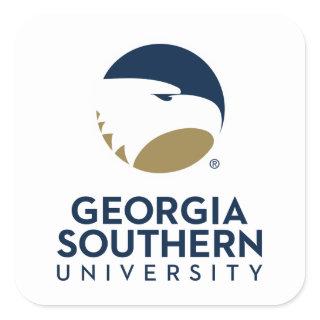 Georgia Southern University Logo & Text Square Sticker