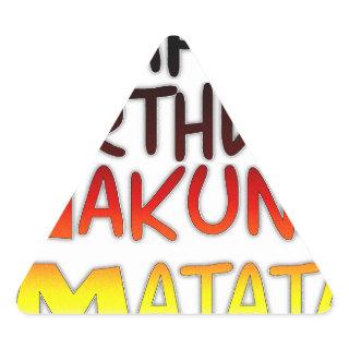 German Birthday Hakuna Matata Art Print Triangle Sticker