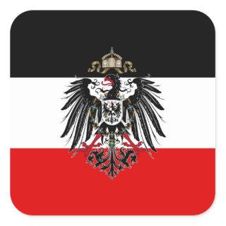 German Empire Flag Square Sticker