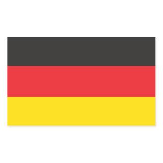 GERMAN FLAG RECTANGULAR STICKER