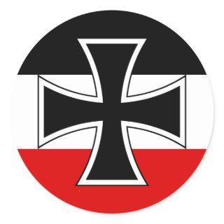 German Imperial Flag Classic Round Sticker