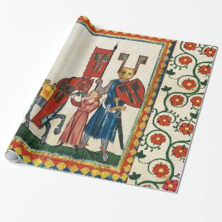 GERMAN POET AS TEUTONIC KNIGHT MEDIEVAL MINIATURE