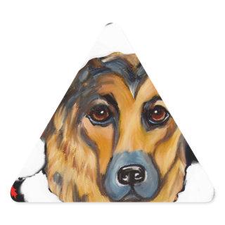 GERMAN SHEPHERD TRIANGLE STICKER