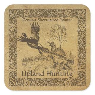 German Shorthaired Pointer, Upland Hunting Square Sticker