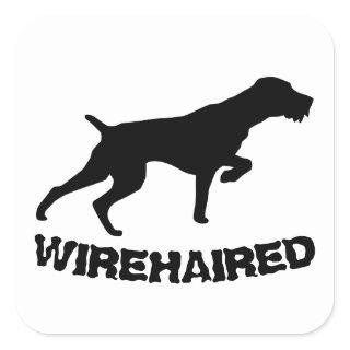 German Wirehaired Pointer Square Sticker
