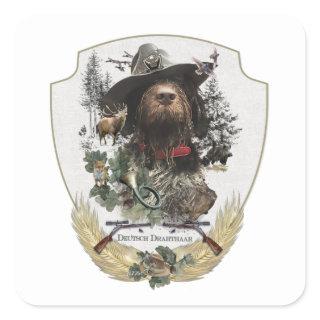 German Wirehaired Pointer     Square Sticker