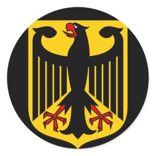 germany emblem classic round sticker