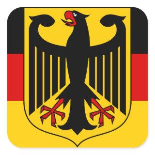 germany emblem square sticker