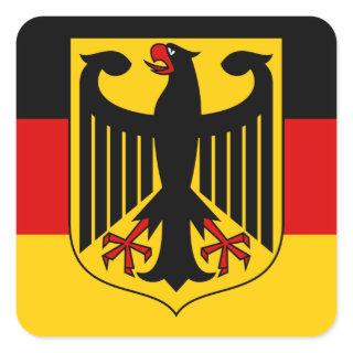 germany emblem square sticker