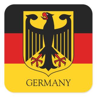 germany emblem square sticker