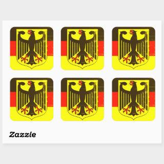 germany emblem square sticker