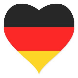 Germany Flag Heart Sticker