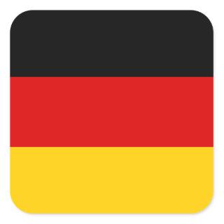 Germany National World Flag Square Sticker