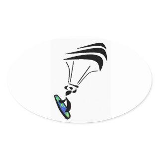 GET LIFTED KITEBOARDING OVAL STICKER