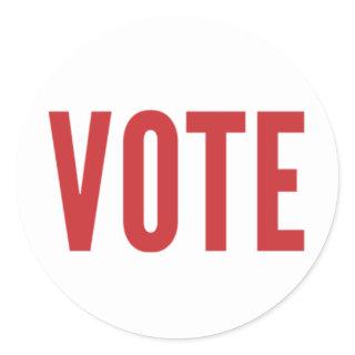 Get Out the Vote: VOTE Sticker (Red)