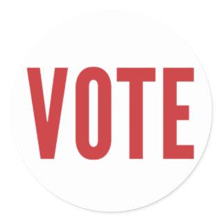 Get Out the Vote: VOTE Sticker (Red)