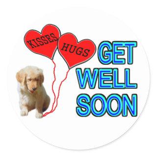 Get Well Soon Classic Round Sticker