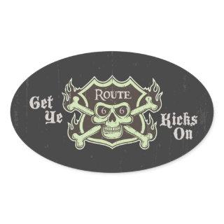Get Ye Kicks On Oval Sticker