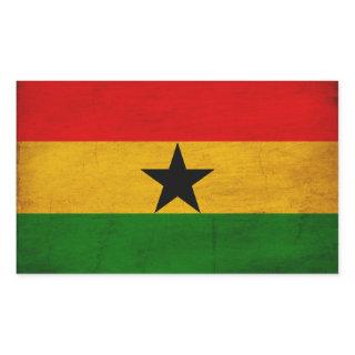 Ghana Flag Rectangular Sticker