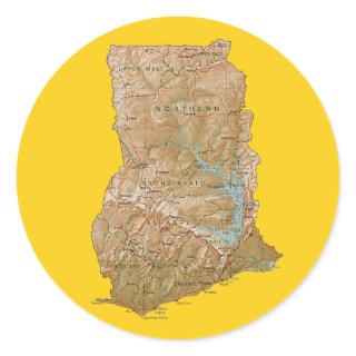 Ghana Map Sticker