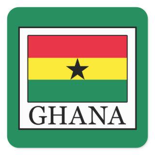 Ghana Square Sticker
