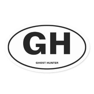 Ghost Hunter Oval Sticker