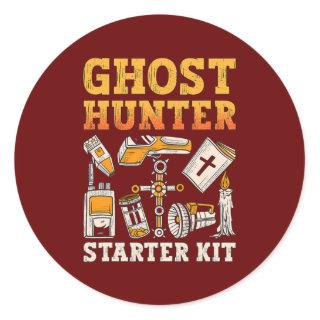 Ghost Hunter Starter Kit Paranormal Hunting Ghost Classic Round Sticker