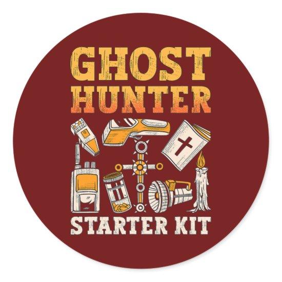 Ghost Hunter Starter Kit Paranormal Hunting Ghost Classic Round Sticker