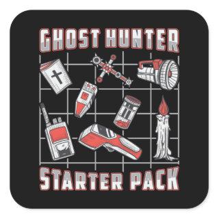 Ghost Hunter Starter Pack Paranormal Ghost Hunting Square Sticker