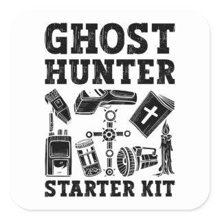 Ghost Hunting Ghost Hunter Starter Kit Paranormal Square Sticker
