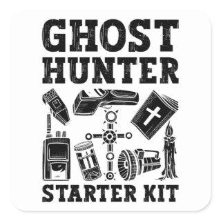 Ghost Hunting Ghost Hunter Starter Kit Paranormal Square Sticker