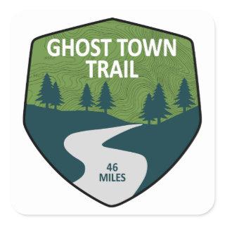 Ghost Town Trail Pennsylvania Square Sticker