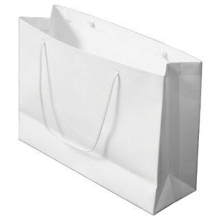 Ghost White Solid Color Large Gift Bag