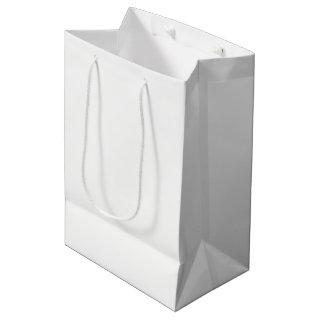 Ghost White Solid Color Medium Gift Bag